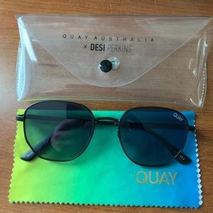 Quay Australia Big Time Blue Sunglasses
